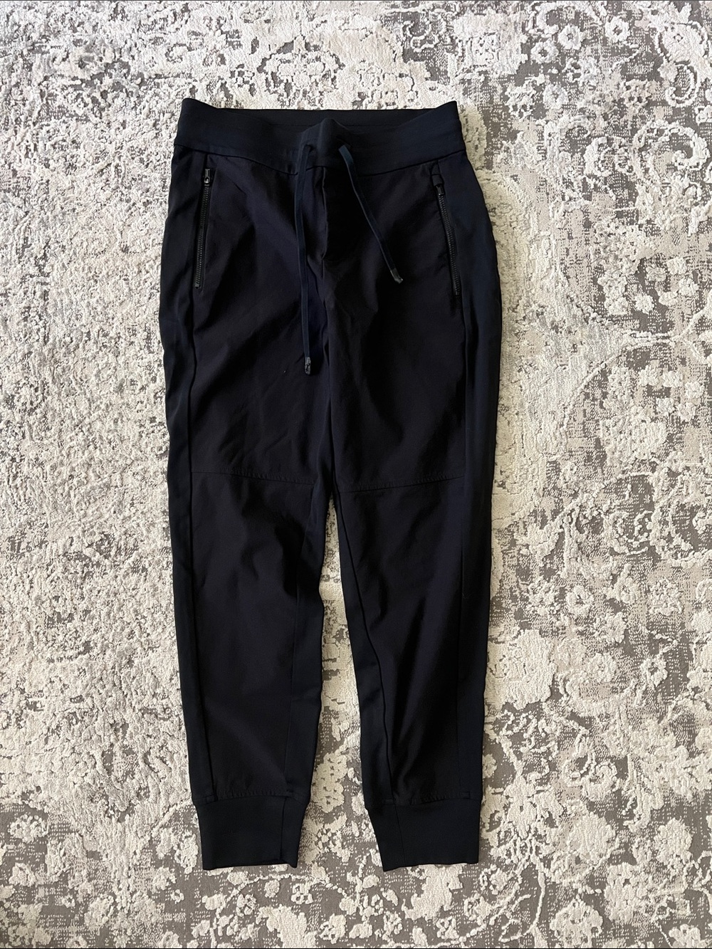 Athleta Black Jogger Pants with Zipper Pockets